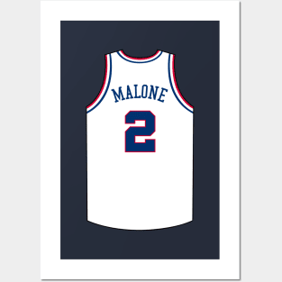 Moses Malone Philadelphia Jersey Qiangy Posters and Art